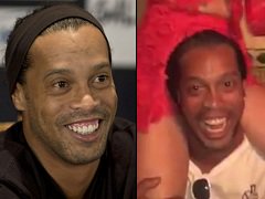 Vaza vídeo do Ronaldinho Gaúcho jogador de futebol bêbado na boate do RJ ostentando vagabundas de luxo
